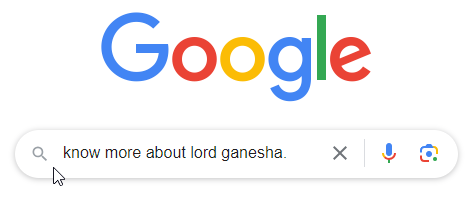 Search more about lord ganesha.